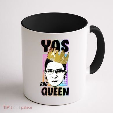 Yas Queen Rbg Ruth Bader Ginsberg Coffee Mug back