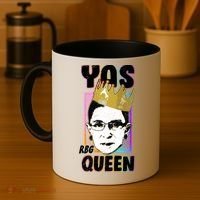 Yas Queen Rbg Ruth Bader Ginsberg Coffee Mug thumb 4