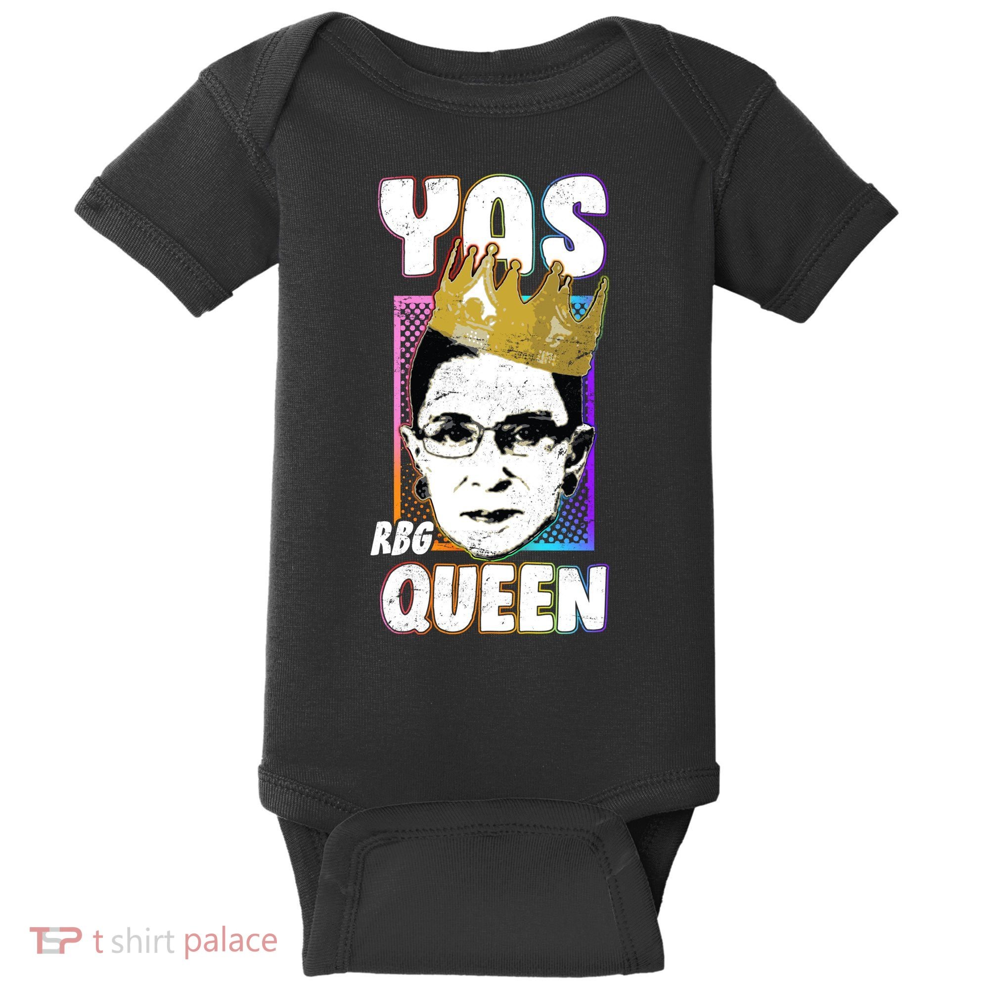 Yas Queen Rbg Ruth Bader Ginsberg Baby Bodysuit
