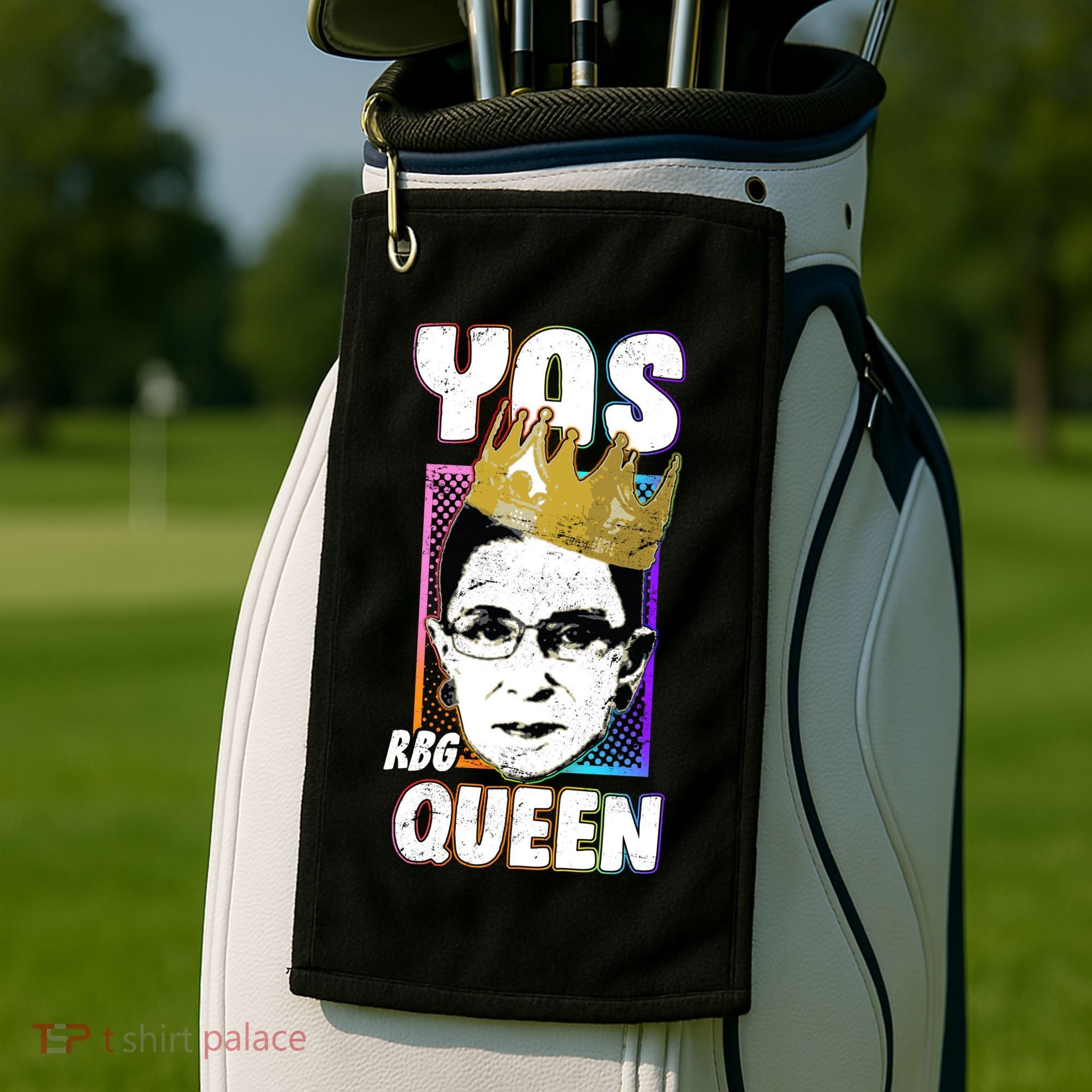 Yas Queen Rbg Ruth Bader Ginsberg Golf Towel