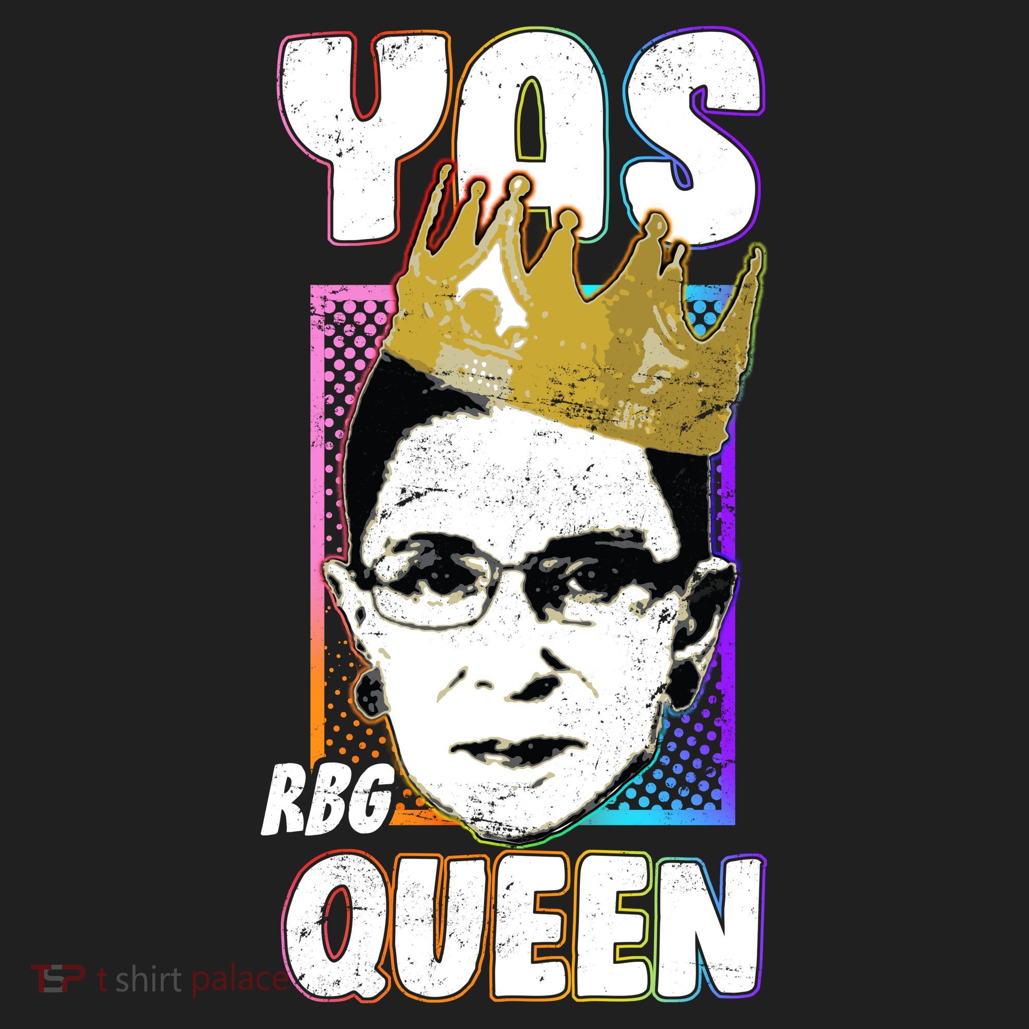 Yas Queen Rbg Ruth Bader Ginsberg Golf Towel