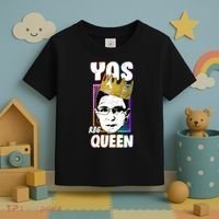 Yas Queen Rbg Ruth Bader Ginsberg Toddler T-Shirt thumb 3