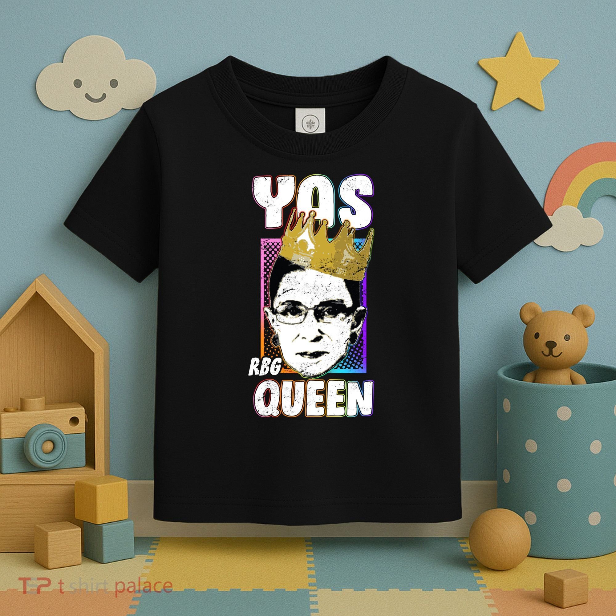 Yas Queen Rbg Ruth Bader Ginsberg Toddler T-Shirt