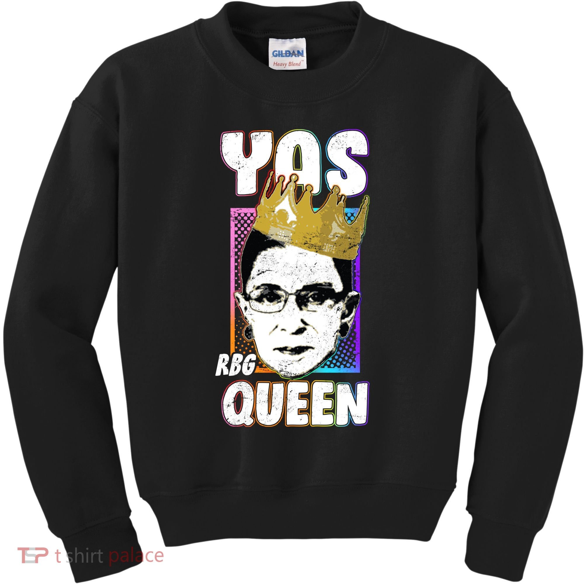 Yas Queen Rbg Ruth Bader Ginsberg Kids Sweatshirt