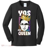 Yas Queen Rbg Ruth Bader Ginsberg Kids Long Sleeve Shirt thumb 0