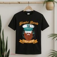 Yacht Rock Captain Party Boat Drinking Bearded T-Shirt thumb 2