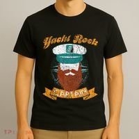Yacht Rock Captain Party Boat Drinking Bearded T-Shirt thumb 3