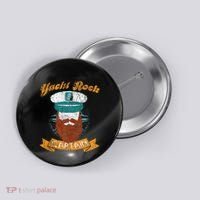 Yacht Rock Captain Party Boat Drinking Bearded Button thumb 0