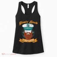 Yacht Rock Captain Party Boat Drinking Bearded Women's Tank Top thumb 0