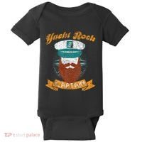 Yacht Rock Captain Party Boat Drinking Bearded Baby Bodysuit thumb 0