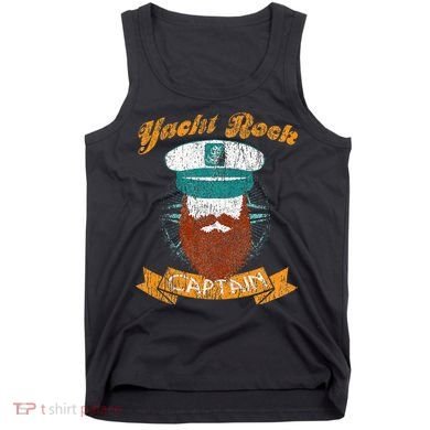 Yacht Rock Captain Party Boat Drinking Bearded Tank Top
