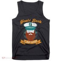 Yacht Rock Captain Party Boat Drinking Bearded Tank Top thumb 0