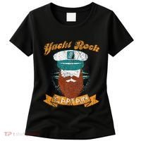 Yacht Rock Captain Party Boat Drinking Bearded Women's T-Shirt thumb 0