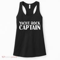 YACHT ROCK CAPTAIN Funny Boat Sailor Party Gift Idea Women's Tank Top thumb 0