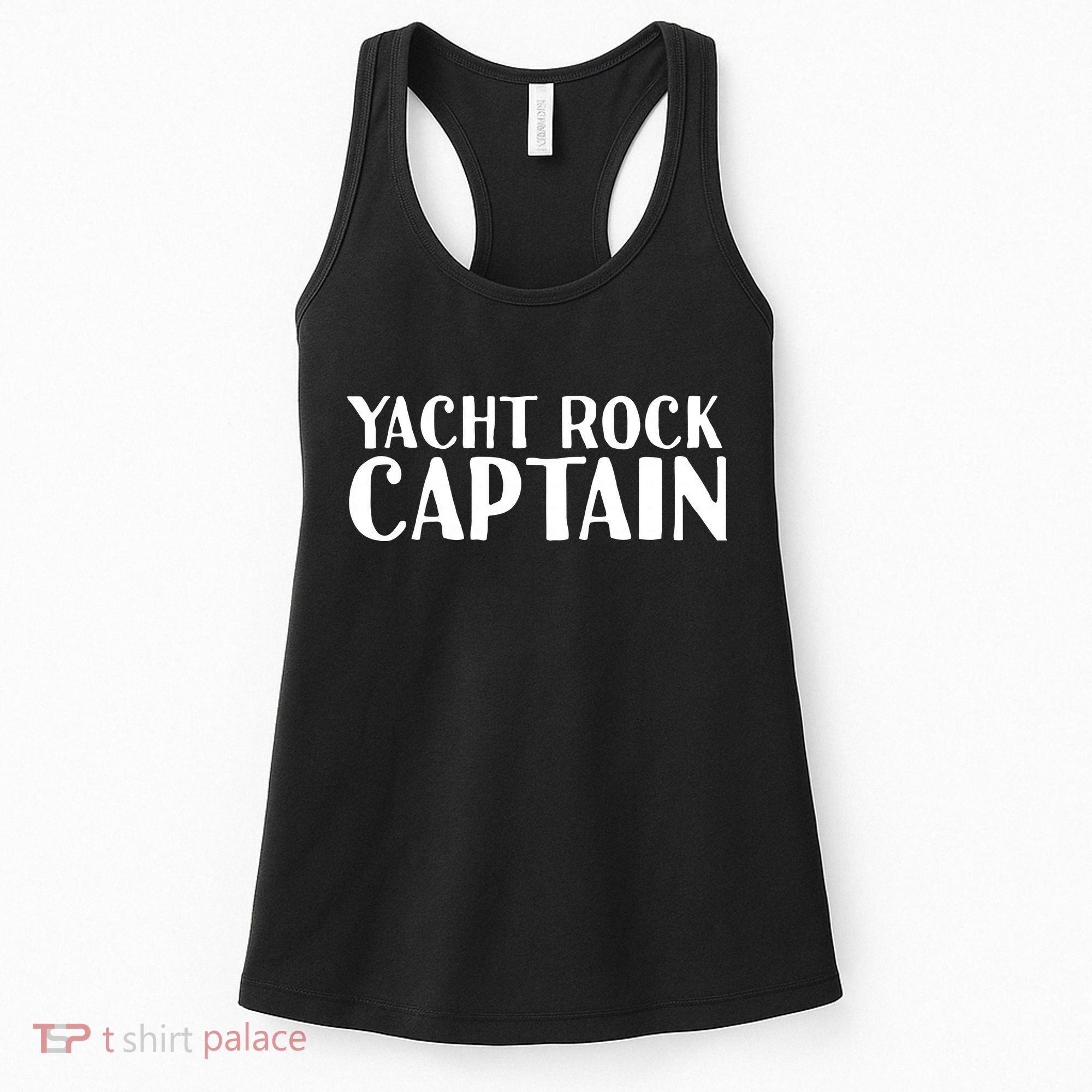 YACHT ROCK CAPTAIN Funny Boat Sailor Party Gift Idea Women's Tank Top