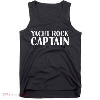 YACHT ROCK CAPTAIN Funny Boat Sailor Party Gift Idea Tank Top thumb 0