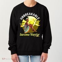 Yellow Ribbon Cancer Awareness Unbreakable Sarcoma Warrior Cute Gift Women's Sweatshirt thumb 0