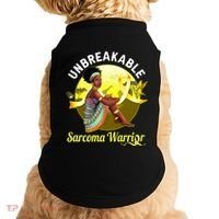 Yellow Ribbon Cancer Awareness Unbreakable Sarcoma Warrior Cute Gift Doggie Tank thumb 0
