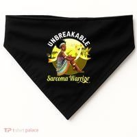Yellow Ribbon Cancer Awareness Unbreakable Sarcoma Warrior Cute Gift USA-Made Doggie Bandana thumb 0
