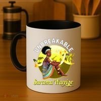 Yellow Ribbon Cancer Awareness Unbreakable Sarcoma Warrior Cute Gift Coffee Mug thumb 4