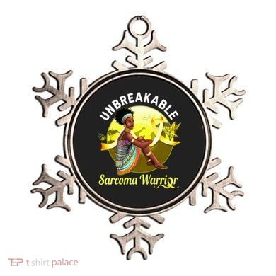Yellow Ribbon Cancer Awareness Unbreakable Sarcoma Warrior Cute Gift Ornament