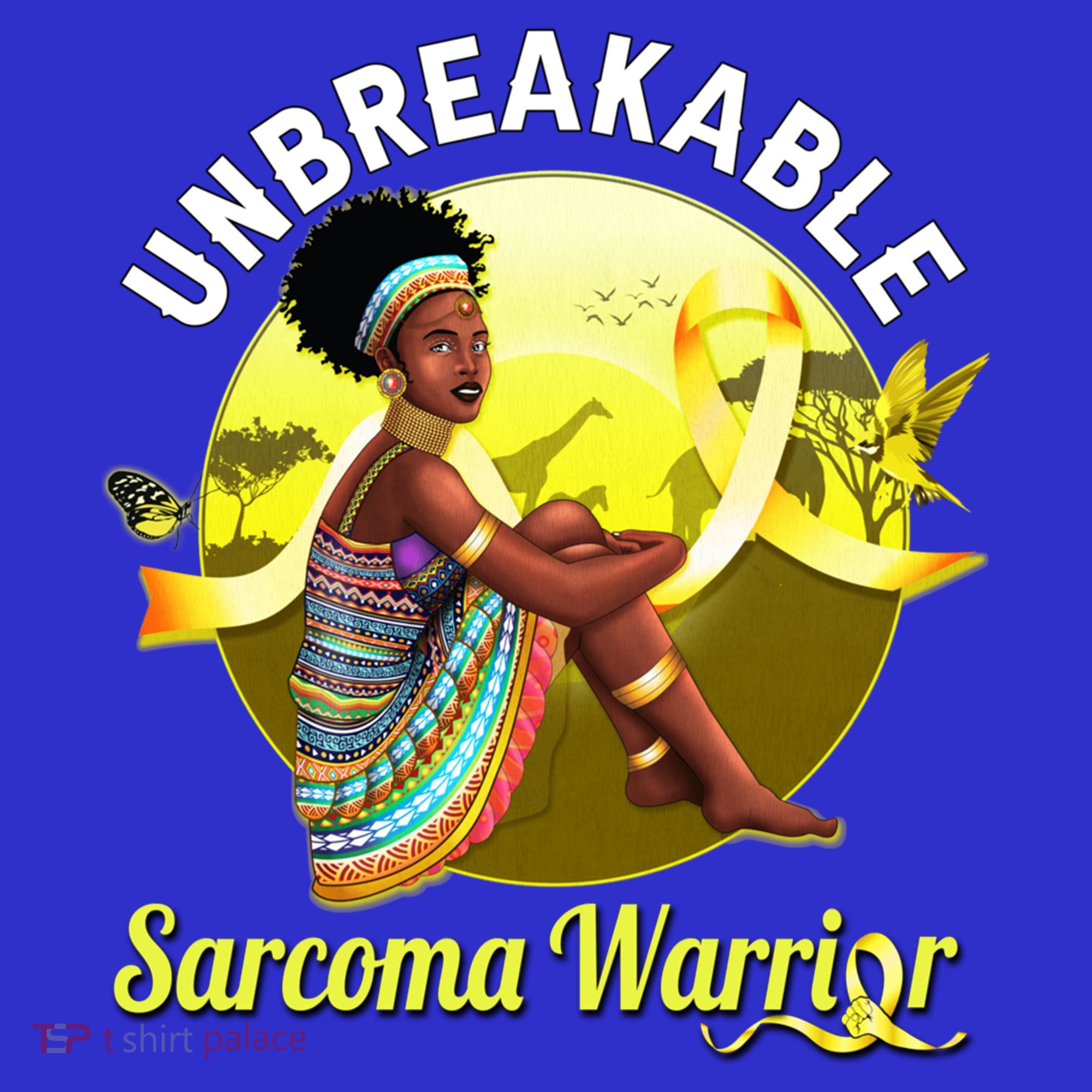Yellow Ribbon Cancer Awareness Unbreakable Sarcoma Warrior Cute Gift Apron