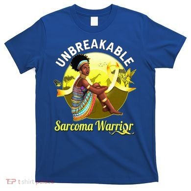 Yellow Ribbon Cancer Awareness Unbreakable Sarcoma Warrior Cute Gift T-Shirt