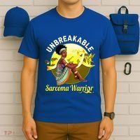 Yellow Ribbon Cancer Awareness Unbreakable Sarcoma Warrior Cute Gift T-Shirt thumb 6