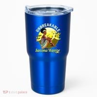Yellow Ribbon Cancer Awareness Unbreakable Sarcoma Warrior Cute Gift Tumbler thumb 0