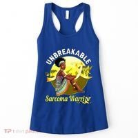 Yellow Ribbon Cancer Awareness Unbreakable Sarcoma Warrior Cute Gift Women's Tank Top thumb 0