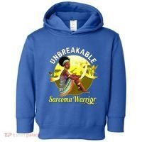 Yellow Ribbon Cancer Awareness Unbreakable Sarcoma Warrior Cute Gift Toddler Hoodie thumb 0