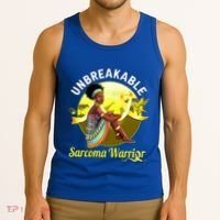 Yellow Ribbon Cancer Awareness Unbreakable Sarcoma Warrior Cute Gift Tank Top thumb 3