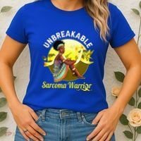 Yellow Ribbon Cancer Awareness Unbreakable Sarcoma Warrior Cute Gift Women's T-Shirt thumb 2