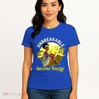 Yellow Ribbon Cancer Awareness Unbreakable Sarcoma Warrior Cute Gift Women's T-Shirt thumb 4