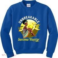 Yellow Ribbon Cancer Awareness Unbreakable Sarcoma Warrior Cute Gift Kids Sweatshirt thumb 0