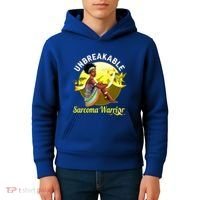 Yellow Ribbon Cancer Awareness Unbreakable Sarcoma Warrior Cute Gift Kids Hoodie thumb 4