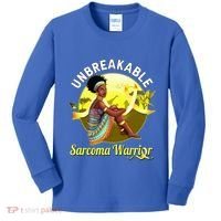 Yellow Ribbon Cancer Awareness Unbreakable Sarcoma Warrior Cute Gift Kids Long Sleeve Shirt thumb 0