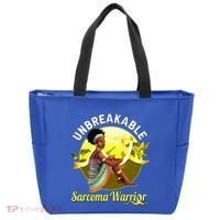 Yellow Ribbon Cancer Awareness Unbreakable Sarcoma Warrior Cute Gift Tote Bag thumb 0