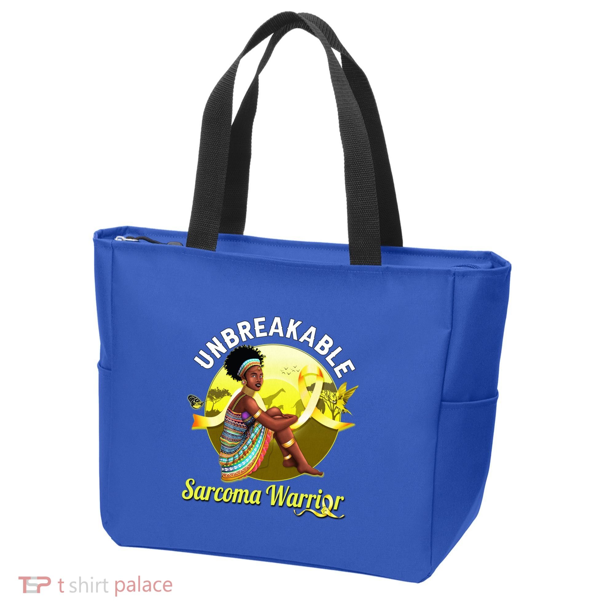 Yellow Ribbon Cancer Awareness Unbreakable Sarcoma Warrior Cute Gift Tote Bag