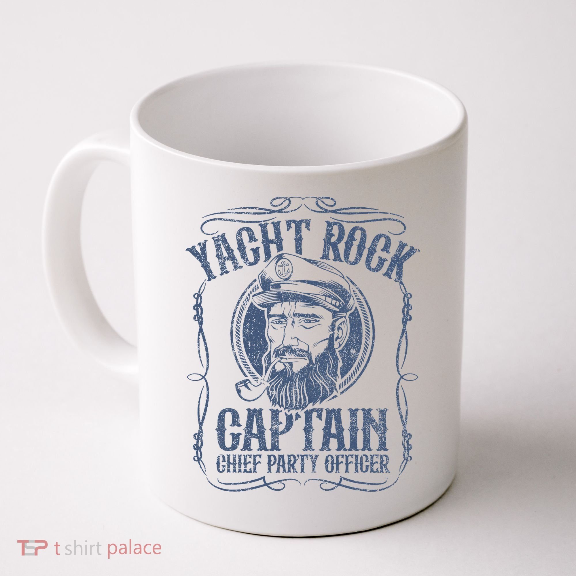 Yacht Rock Captain Pontoon Boat Party Music Boating Coffee Mug