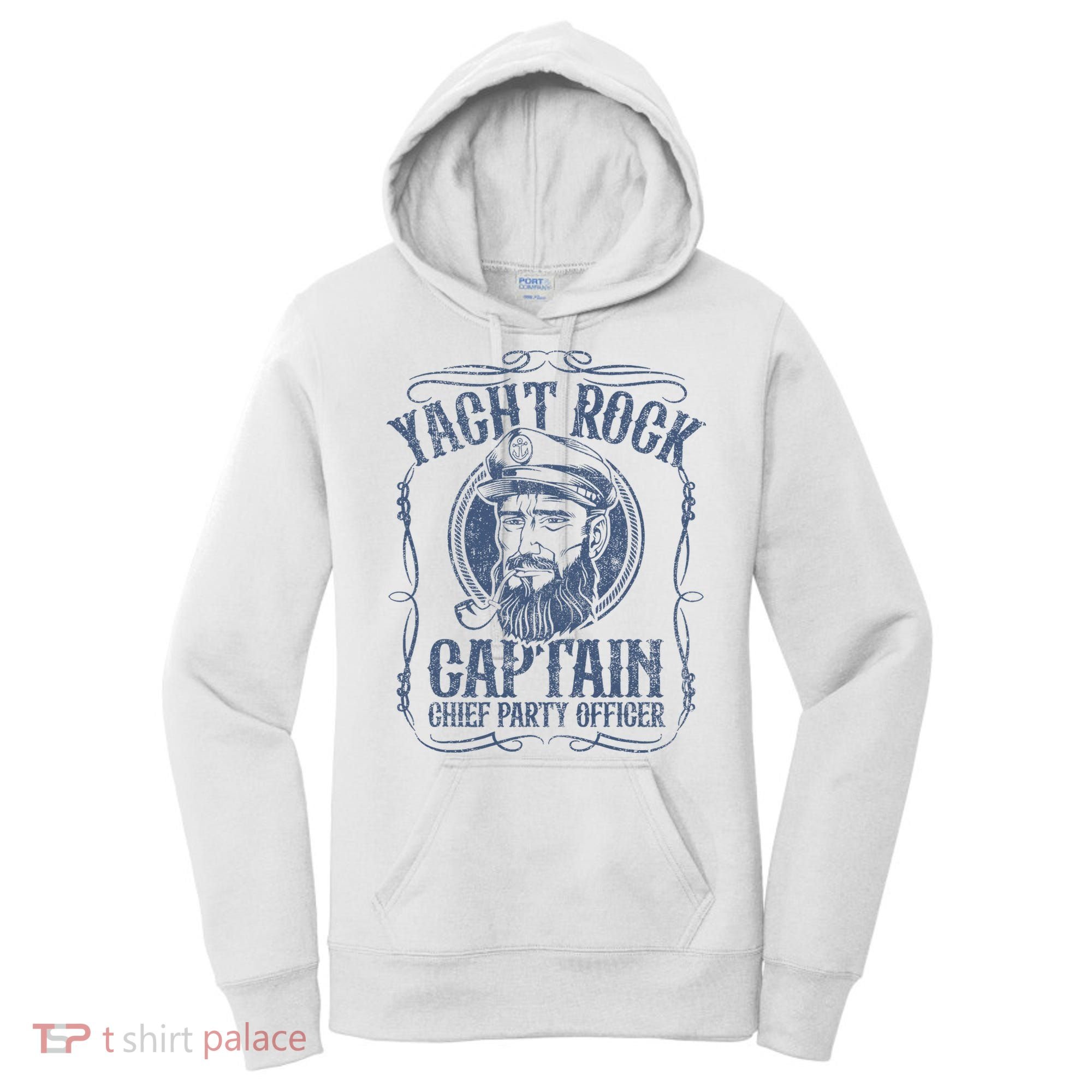 Yacht Rock Captain Pontoon Boat Party Music Boating Women's Hoodie