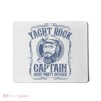 Yacht Rock Captain Pontoon Boat Party Music Boating Mousepad thumb 0