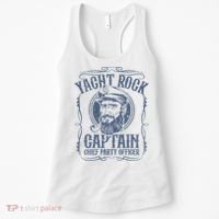 Yacht Rock Captain Pontoon Boat Party Music Boating Women's Tank Top thumb 0