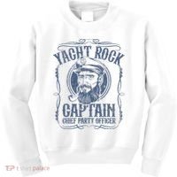 Yacht Rock Captain Pontoon Boat Party Music Boating Kids Sweatshirt thumb 0
