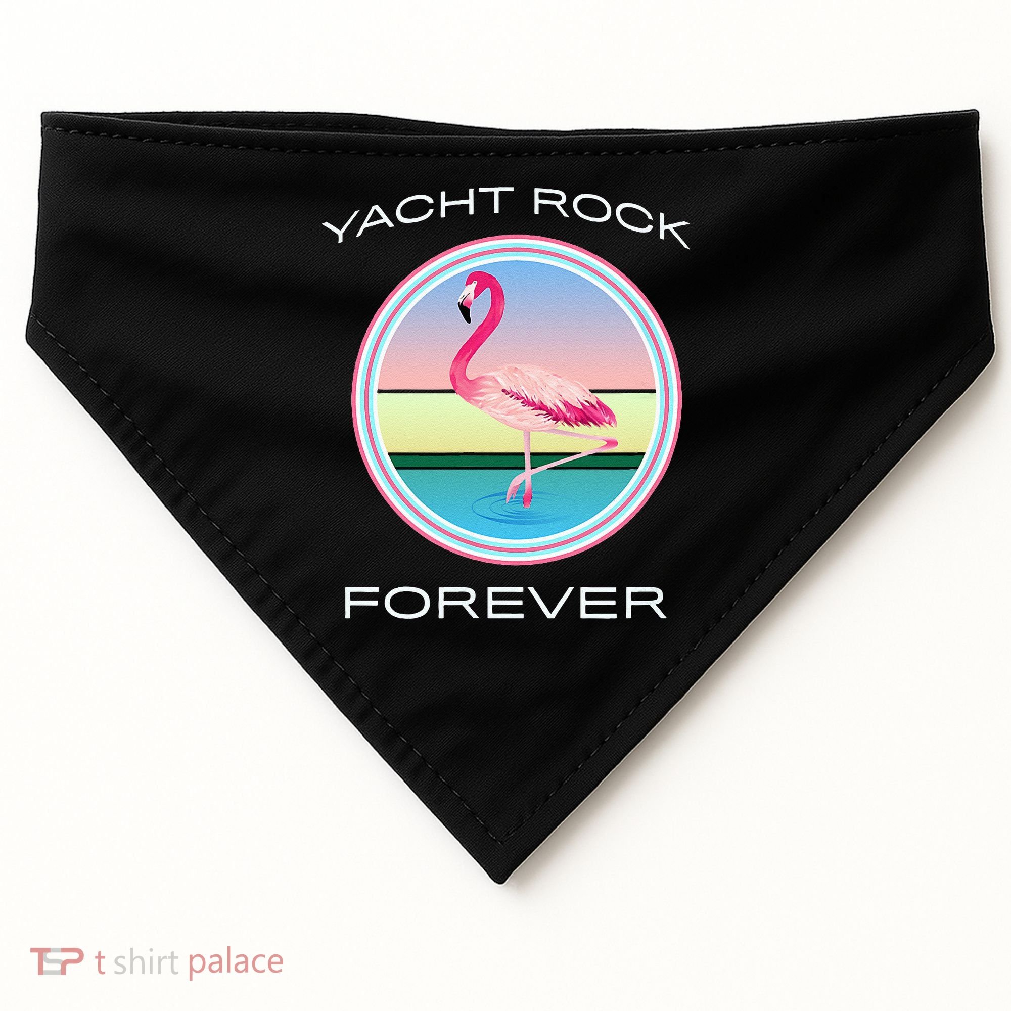 Yacht Rock Forever 80s Retro Style USA-Made Doggie Bandana