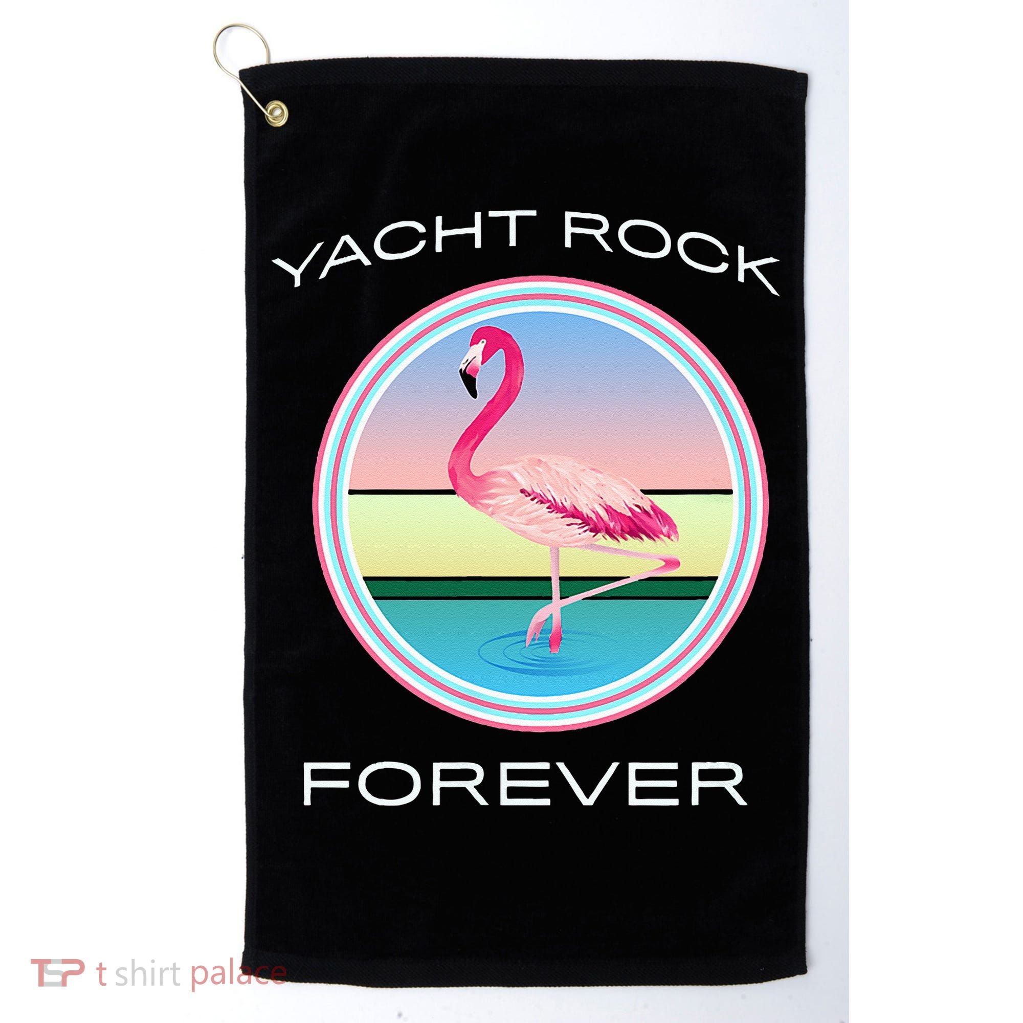 Yacht Rock Forever 80s Retro Style Golf Towel