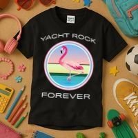 Yacht Rock Forever 80s Retro Style Kids T-Shirt thumb 3