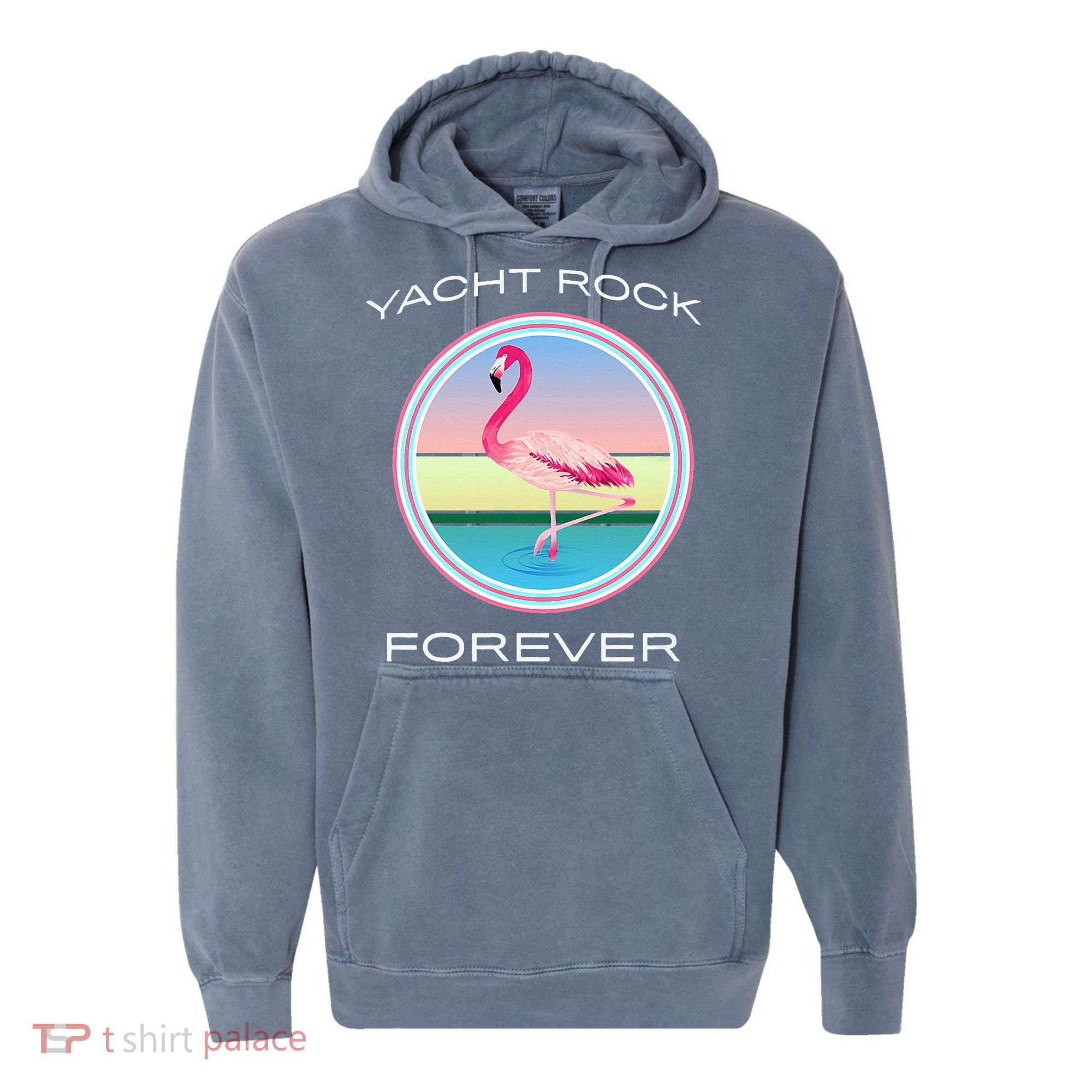Yacht Rock Forever 80s Retro Style Comfort Colors Garment-Dyed Hooded Sweatshirt
