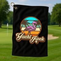 Yacht Rock Forever 70s 80s Retro Golf Towel thumb 1
