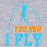 You Run I Fly Cool Pole Vault Polevault Jump Jumper Athlete Women's Sweatshirt thumb 2
